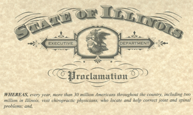 Governor Proclaims October as Chiropractic Healthcare Month